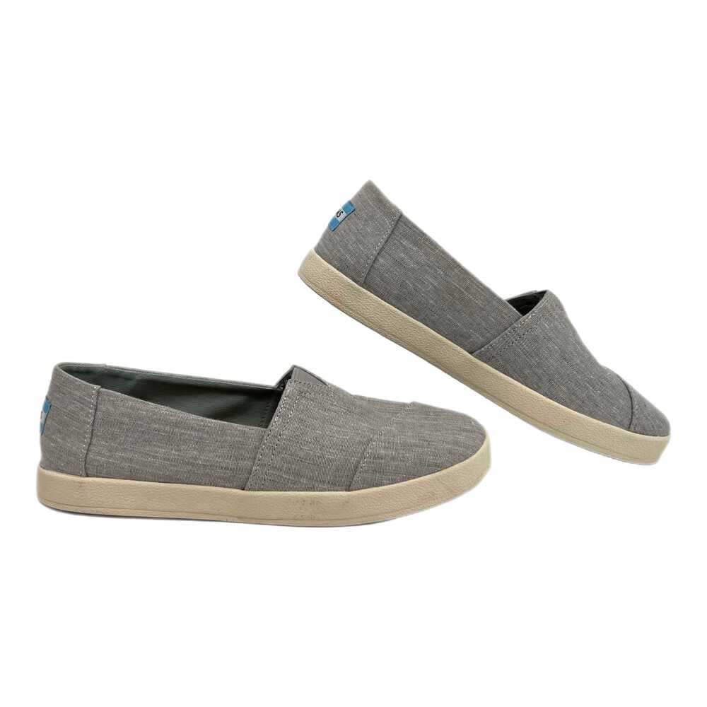 Toms Gray Sneakers Slip-On Round Toe | Womens 7